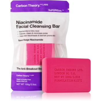 Carbon Theory Facial Cleansing Bar Niacinamide sapun pentru curatarea fetei - imagine 2